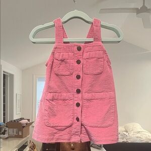 Crewcuts Pink Corduroy Kids Overalls